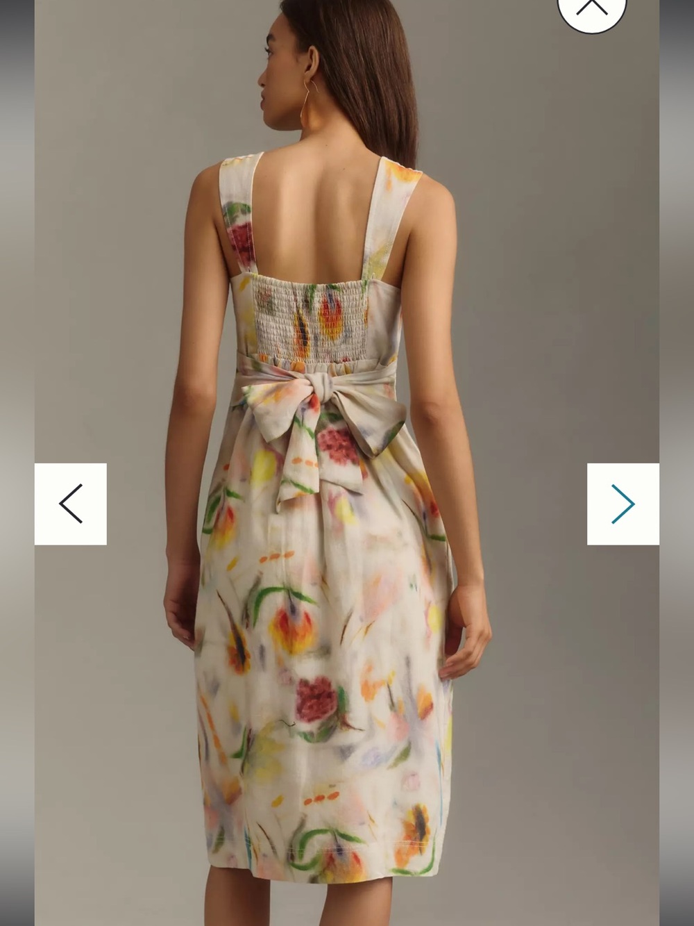 Anthropologie Klaas Jonkman for Pilcro sleeveless linen midi dress - Picture 2 of 7